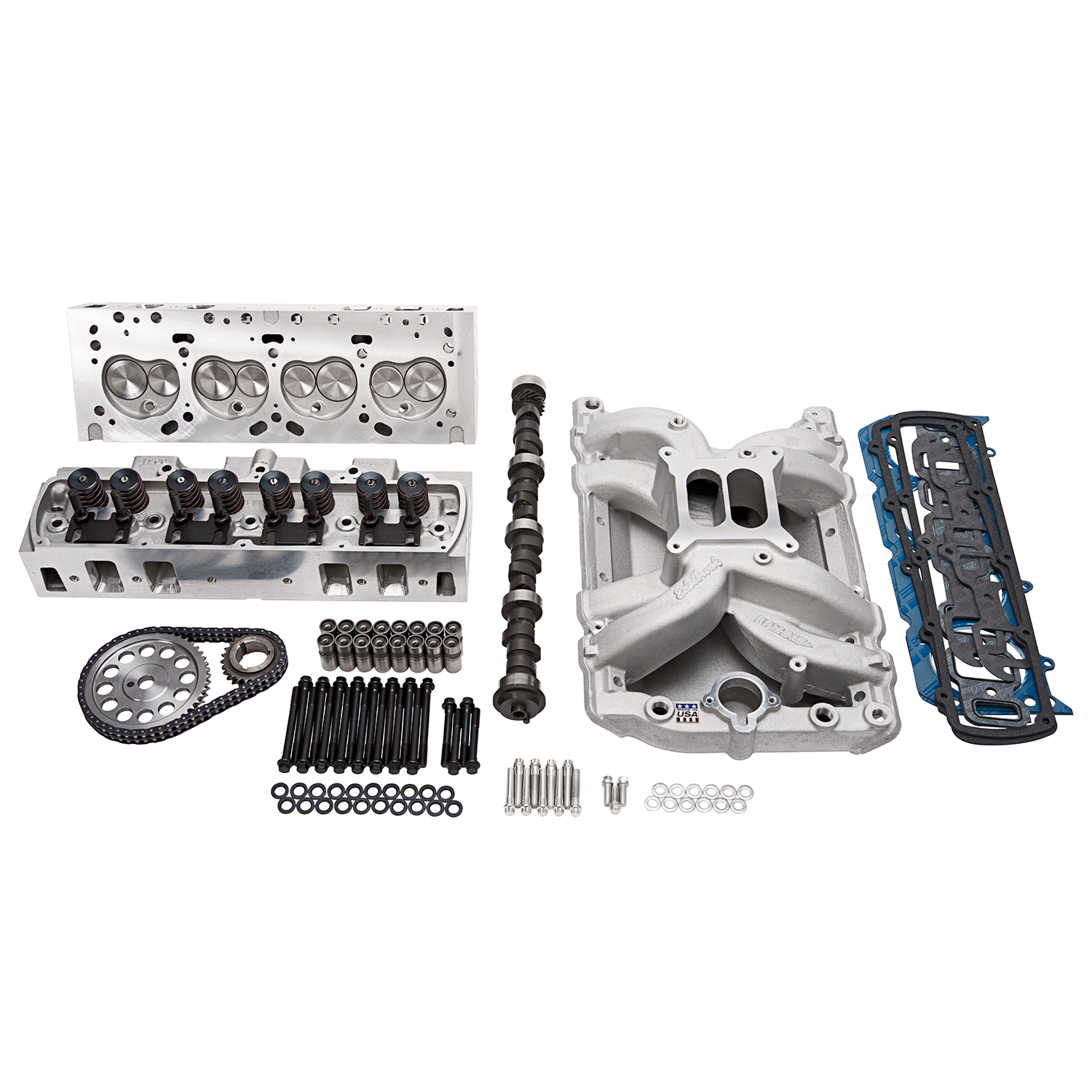 Edelbrock, power package, top end kit, allinonebox performance
