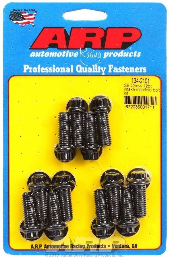 ARP 134-2001 Small Block Chevy SBC Chromoly Intake Manifold Bolts – Set Of 12