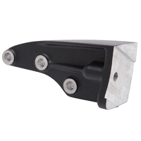Edelbrock, Flathead, Edelbrock, generator, Bracket, 1942-48, 1942, 1943, 1944, 1945, 1946, 1947, 1948, 42-48, Ford, V8, Offset Black Powder coat,