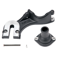 Edelbrock, Flathead, Edelbrock, generator Bracket, 1949-53, 1949, 1950, 1951, 1952, 1953, 49-53, Ford, V8, Offset, Black powder coat