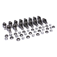 BBC 454 Roller Tip, Stamped Steel body 7/16 Magnum Roller 1.72 Ratio Roller Rockers Arm Set, Big Block Chevy Ford 429-460, 351 Cleveland w/ 7/16" Stud