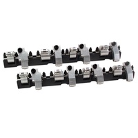 1508 Shaft-Mount Aluminum 1.6/1.5 Ratio Rocker Kit for SBC w/ 18 Degree Bowtie Head