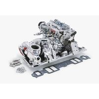 Edelbrock, Intake manifold, Carburetor, Thunder Series, AVS, carb gasket, Bolt Kit, Carb Studs, Throttle linkage, Fuel Line, Fuel, Gas, Induction kit,