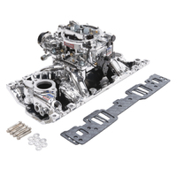 Edelbrock, Intake manifold, Carburetor, Thunder Series, AVS, carb gasket, Bolt Kit, Carb Studs, Throttle linkage, Fuel Line, Fuel, Gas, Induction kit,