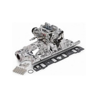 Edelbrock, Intake manifold, Carburetor, Thunder Series, AVS, carb gasket, Bolt Kit, Carb Studs, Throttle linkage, Fuel Line, Fuel, Gas, Induction kit,