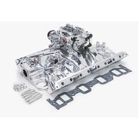 Edelbrock, Intake manifold, Carburetor, Thunder Series, AVS, carb gasket, Bolt Kit, Carb Studs, Throttle linkage, Fuel Line, Fuel, Gas, Induction kit,
