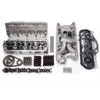 Edelbrock, power package, top end kit, all-in-one-box performance, total power package, intake manifold, intake, heads, cylinder heads, cam, camshaft,