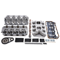 Edelbrock, power package, top end kit, all-in-one-box performance, total power package, intake manifold, intake, heads, cylinder heads, cam, camshaft,