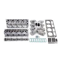 Edelbrock, power package, top end kit, all-in-one-box performance, total power package, intake manifold, intake, heads, cylinder heads, cam, camshaft,