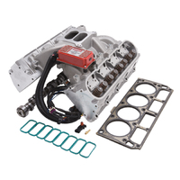 Edelbrock, power package, top end kit, all-in-one-box performance, total power package, intake manifold, intake, heads, cylinder heads, cam, camshaft,