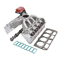 Edelbrock, power package, top end kit, all-in-one-box performance, total power package, intake manifold, intake, heads, cylinder heads, cam, camshaft,