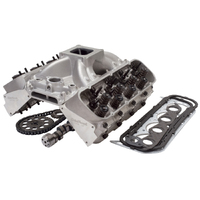Edelbrock, power package, top end kit, all-in-one-box performance, total power package, intake manifold, intake, heads, cylinder heads, cam, camshaft,