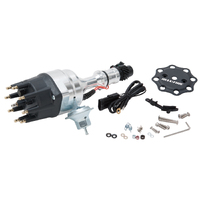 Edelbrock, Distributor, Max-Fire, EFI, Electronic Fuel Injection, Magnetic, Vacuum, Mechanical, HEI, Red, Aluminum, Kit, 22762, Chrysler