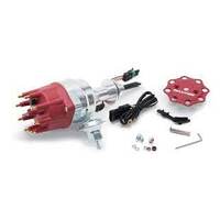 Edelbrock, Distributor, Max-Fire, EFI, Electronic Fuel Injection, Magnetic, Vacuum, Mechanical, HEI, Red, Aluminum, Kit, 22763, Chrysler
