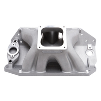 28009, Chevy, Chevrolet, Edelbrock, Intake Manifold, Intake, Manifold, Single-Plane, Big Victor 2 Spread-Port, Satin