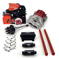 3012350-05 XFI 2.0 Chevrolet Small Block EFI Kit w/ Red Throttle Body and 550 HP Pump