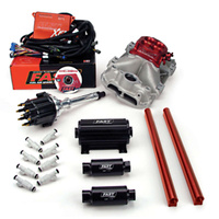 3012350-10 XFI 2.0 Chevrolet Small Block EFI Kit w/ Red Throttle Body and 1,000 HP Pump