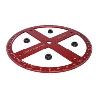 Professional 16" Diameter Machined Aluminium Camshaft Degree Wheel - Large Red