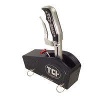 Outlaw Shifter for GM Powerglide with Black-Anodized Cover.