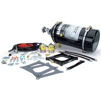 Universal Adjustable Square Flange 4150 Perimeter Plate Blackout Nitrous Oxide NO2 Kit System Black