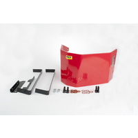 Red TH400 Aluminum Transmission Shield.