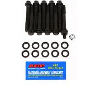 351W Mains BOLTS FORD  Windsor 2-Bolt Mains Black Oxide 6 Point Hex, Small Block Ford SBF, 