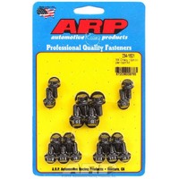 Chevy 350 Oil Pan Sump Bolts Set, Black, 12 Point, Small Block Chevy SBC 327 350 400