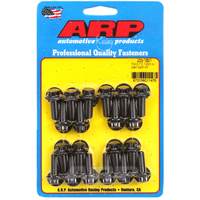 Oil Pan Sump Bolts FORD FE 390 428 Kit Multi 12 Point Head, Black - 3/8" multi