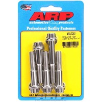 CHEVY Water Pump Bolts 12 point, Stainless Polished SBC 350 Small Block Chevy