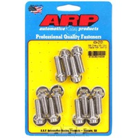 SBC SMALL BLOCK CHEVY INTAKE MANIFOLD BOLT SET STAINLESS STEEL 12 POINT OEM, 327 350 400