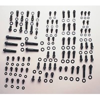 Ford 351 Cleveland Engine & Accessory Bolts kit - Black 6 point Hex (302 351C, 393, 408 Cleveland)