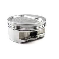 4.020" +.020 381 Stroker Pistons SBC 350 Small Block Forged 4032, Dished, -18.5cc CH 1.125"