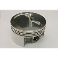 4.040" +.040" 385 Stroker Pistons SBC 350 Small Block Chevy, Forged 4032,  Dished, -19.4cc CH 1.125"