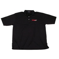 C1015-XL Black COMP Cams Logo Dri Mesh Extra Large Polo Shirt