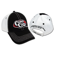 C1021 Retro COMP Cams Logo Black and White Cap Hat