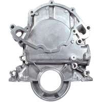 Early 289 302 351 Windsor Alloy Front Timing Chain Cover, w/ Fuel Pump Mounting Boss & Dip Stick Tube.Small Block Ford