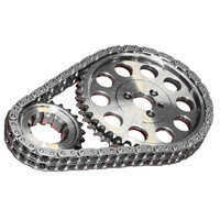 LATE CHEVY 350 VORTEC TPI TIMING CHAIN KIT SBC 350/ 5.7L EFI Mercruiser ADJUSTABLE DOUBLE CHAIN SET (CS1080)
