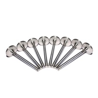 Plus size stems, Stainless Exhaust Valves +100" 1.600" Head, 5.011" Small Block Chevy Ford SBF Windsor 