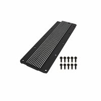 HOLDEN LS2 LS3 6.0L 6.2L VALLEY COVER PLATE - FINNED BLACK ALUMINIUM + GASKET+ BOLTS