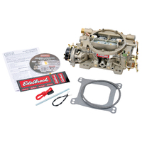 600 CFM Electric Choke Performer, Marine, Carburetor, 4-barrel square bore 4150 flange carby, Mercruiser 350, Webber Holley Gold colour  