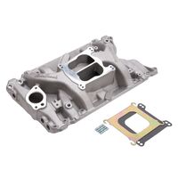 Holden V8 253 308 Intake Inlet Manifold Early Carby Head, Dual Plane Performer Satin