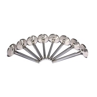 Intake Inlet Valves 2.020" 5.410" 8 mm Stem, Stainless Steel fits Edelbrock Holden Cylinder heads 304 308 V8 Set of 8