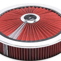 Edelbrock, Air Cleaner Assembly Red Pleated Element,