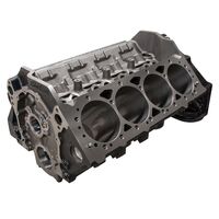 Engine Cylinder Block 350 SBC 1Pc Rear Main Cast Iron 4 Bolt Splayed Mains Small Block Chevy