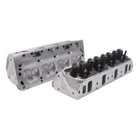 Pair 205cc Assembled Cylinder Heads Ford 302 347 351 Windsor SBF Suit Hydraulic Roller Camshaft 