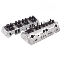 SBC Chevy 350 E-Street Cylinder Heads 185cc 64cc Assembled Hyd Flat Tappet Early Model Small Block Chevy A