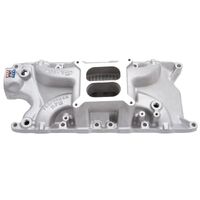 Ford 289 302 347 Windsor Intake Manifold Dual Plane, Performer RPM, Satin, Small Block Ford SBF Inlet