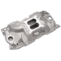 Big Block Chevy 454  Intake Manifold Dual-Plane, Rectangle Port Performer RPM 2-R  Satin 396 454 502 BBC