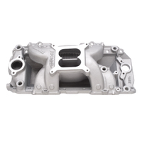 BBC Air Gap 2-R Dual Plane Intake Inlet Manifold Rectangular Ports Chevy Big Block Performer RPM, 