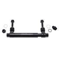 Adjustable Fuel Log Black, suits Holley, 4150, 4500, 4150 series, dual feed carbys